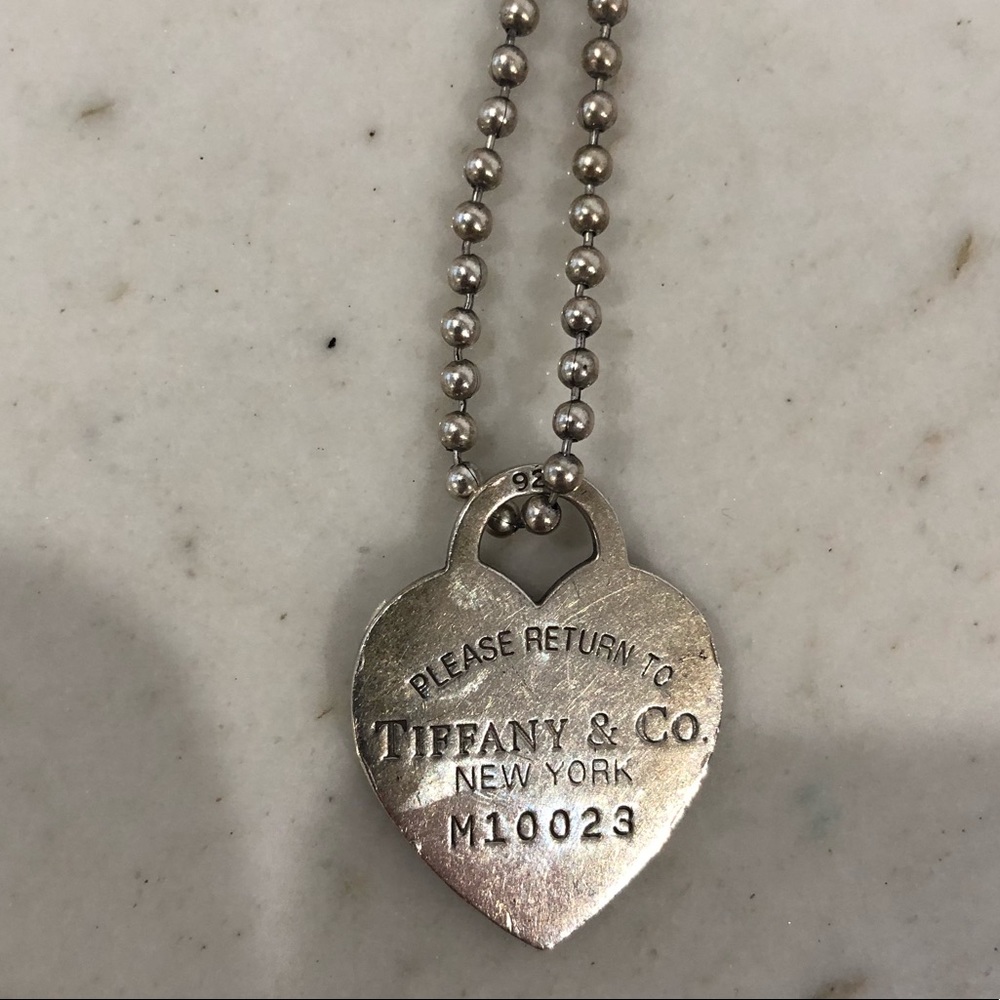 Sterling silver please return to Tiffany necklace